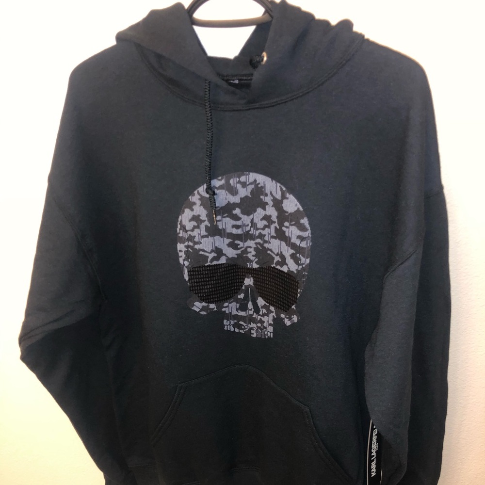 Large men’s black Karl Lagerfeld hoodie